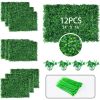 12 - Pack 24"x16" Artificial Grass Wall - 32 Square Feet, UV-Protected, Boxwood Hedge Design - Perfect for Indoor & Outdoor Spaces, Garden & Backyard