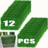 12 Pieces 24"x 16" Artificial Boxwood Panel, Grass Wall Panel, Boxwood Hedge Wall Panels UV Protected Suitable for Artificial Green Wall Decor