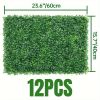 12PCS 24x16 Inch Artificial Hedge Panels - Realistic Greenery Privacy Screen for Outdoor Fence, Garden Wall, Patio Decor & Indoor Backdrop