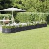 Garden Raised Bed Anthracite Powder-coated steel Extra Long