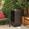 23.6in Indoor Water Fountain w/LED Lights Waterfall Feature for Home