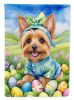 Silky Terrier Easter Egg Hunt Garden Flag Mailbox Flag Decorative Yard Flag Banner Outside Patio Artwork Yard Flower Beds, Garden Size, Multicolor