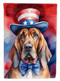 Bloodhound Patriotic American Garden Flag Mailbox Flag Decorative Yard Flag Banner Outside Patio Artwork Yard Flower Beds, Garden Size, Multicolor