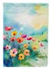Anemones in Watercolor Garden Flag Mailbox Flag Decorative Yard Flag Banner Outside Patio Artwork Yard Flower Beds, Garden Size, Multicolor