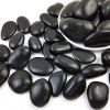 38lbs Black River Rocks, 2-3 inch Polished Pebbles for Plants, Vase Filler, Aquarium, Landscaping, Indoor/Outdoor Decor