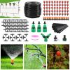 164FT Drip Irrigation Kit Automatic Garden Irrigation System Misting Plant Watering Drip Kit for Garden Greenhouse Flower Bed Patio Lawn