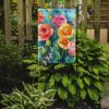 Ranunculus in Watercolor Garden Flag Mailbox Flag Decorative Yard Flag Banner Outside Patio Artwork Yard Flower Beds, Garden Size, Multicolor