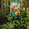 Freesias in Watercolor Garden Flag Mailbox Flag Decorative Yard Flag Banner Outside Patio Artwork Yard Flower Beds, Garden Size, Multicolor