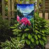 Washington Coast Rhododendrons in Watercolor Garden Flag Mailbox Flag Decorative Yard Flag Banner Outside Patio Artwork Yard Flower Beds, Garden Size