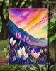 Crocus in Color Garden Flag Mailbox Flag Decorative Yard Flag Banner Outside Patio Artwork Yard Flower Beds, Garden Size, Multicolor