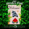 Garden Flag Welcome Gnome with Watermelon Slice 12x18 inch Blockout Fabric Double Sided