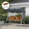 Outsunny Outdoor Cushion Set Encru for Bench Seating Renewal Comfort Upgrade for Garden and Patio Furniture