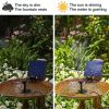 Solar Power Fountain Submersible Floating Water Pump Bird Bath Pond Garden Pool