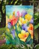 Freesias in Watercolor Garden Flag Mailbox Flag Decorative Yard Flag Banner Outside Patio Artwork Yard Flower Beds, Garden Size, Multicolor