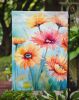 Gerbera Daisies in Watercolor Garden Flag Mailbox Flag Decorative Yard Flag Banner Outside Patio Artwork Yard Flower Beds, Garden Size, Multicolor