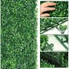 12 Pieces 24"x 16" Artificial Boxwood Panel, Grass Wall Panel, Boxwood Hedge Wall Panels UV Protected Suitable for Artificial Green Wall Decor