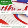 Combo Pack Garden Flag Stand Black 36x 16 in & Garden Flag 12x18 in Patriotic Decoration God Bless America USA Flag Accent Double-Sided Blockout Fabri
