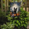 Cairn Terrier Spooky Halloween Garden Flag Mailbox Flag Decorative Yard Flag Banner Outside Patio Artwork Yard Flower Beds, Garden Size, Multicolor
