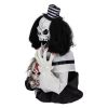 1.8ft Halloween Decoration Scary Clown, Sound-Actived Party Decor with Creepy Sound