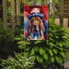 Bloodhound Patriotic American Garden Flag Mailbox Flag Decorative Yard Flag Banner Outside Patio Artwork Yard Flower Beds, Garden Size, Multicolor