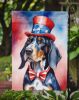 Bluetick Coonhound Patriotic American Garden Flag Mailbox Flag Decorative Yard Flag Banner Outside Patio Artwork Yard Flower Beds, Garden Size