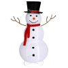 60*60*120cm 30.00V 3.60W Snowman Snow Fleece Garden Snowman Decoration White