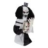 1.8ft Halloween Decoration Scary Clown, Sound-Actived Party Decor with Creepy Sound