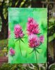 Vermont Red Clover in Watercolor Garden Flag Mailbox Flag Decorative Yard Flag Banner Outside Patio Artwork Yard Flower Beds, Garden Size, Multicolor