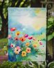 Anemones in Watercolor Garden Flag Mailbox Flag Decorative Yard Flag Banner Outside Patio Artwork Yard Flower Beds, Garden Size, Multicolor