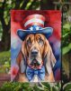 Bloodhound Patriotic American Garden Flag Mailbox Flag Decorative Yard Flag Banner Outside Patio Artwork Yard Flower Beds, Garden Size, Multicolor