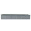 Garden Raised Bed Galvanized Steel 189"x31.5"x30.3" Gray