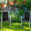 2Pcs Rocking Chair Cushion Upper And Lower Back And Seat Sets with Non-Slip Ties Polyester Fiber Filling Comfortable for Indoor Home Office Car