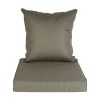 Outdoor Seat Cushion Set Waterproof Patio Furniture Cushion and Back Pillow Fade Resistant Deep Seat Set Chair Pad with Removable Cover for Chair Sofa