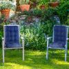 2Pcs Rocking Chair Cushion Upper And Lower Back And Seat Sets with Non-Slip Ties Polyester Fiber Filling Comfortable for Indoor Home Office Car