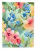 Alaska Forget-me-nots in Watercolor Garden Flag Mailbox Flag Decorative Yard Flag Banner Outside Patio Artwork Yard Flower Beds, Garden Size