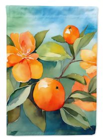 Florida Orange Blossom in Watercolor Garden Flag Mailbox Flag Decorative Yard Flag Banner Outside Patio Artwork Yard Flower Beds, Garden Size (Default: Default)
