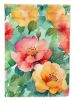 Georgia Cherokee Rose in Watercolor Garden Flag Mailbox Flag Decorative Yard Flag Banner Outside Patio Artwork Yard Flower Beds, Garden Size