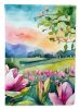 Louisiana Magnolias in Watercolor Garden Flag Mailbox Flag Decorative Yard Flag Banner Outside Patio Artwork Yard Flower Beds, Garden Size, Multicolor