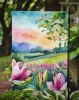 Louisiana Magnolias in Watercolor Garden Flag Mailbox Flag Decorative Yard Flag Banner Outside Patio Artwork Yard Flower Beds, Garden Size, Multicolor