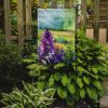 New Jersey Violet in Watercolor Garden Flag Mailbox Flag Decorative Yard Flag Banner Outside Patio Artwork Yard Flower Beds, Garden Size, Multicolor