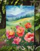 Iowa Wild Prairie Roses in Watercolor Garden Flag Mailbox Flag Decorative Yard Flag Banner Outside Patio Artwork Yard Flower Beds, Garden Size