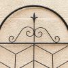 4 Pack Metal Garden Trellis 86.7" x 19.7" Rustproof Trellis for Climbing Plants Outdoor Flower Support Black