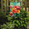 Ohio Scarlet Carnations in Watercolor Garden Flag Mailbox Flag Decorative Yard Flag Banner Outside Patio Artwork Yard Flower Beds, Garden Size