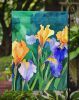 Tennessee Iris in Watercolor Garden Flag Mailbox Flag Decorative Yard Flag Banner Outside Patio Artwork Yard Flower Beds, Garden Size, Multicolor