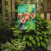 Delaware Peach Blossom in Watercolor Garden Flag Mailbox Flag Decorative Yard Flag Banner Outside Patio Artwork Yard Flower Beds, Garden Size