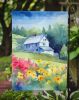 Massachusetts Mayflowers in Watercolor Garden Flag Mailbox Flag Decorative Yard Flag Banner Outside Patio Artwork Yard Flower Beds, Garden Size