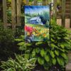 Massachusetts Mayflowers in Watercolor Garden Flag Mailbox Flag Decorative Yard Flag Banner Outside Patio Artwork Yard Flower Beds, Garden Size